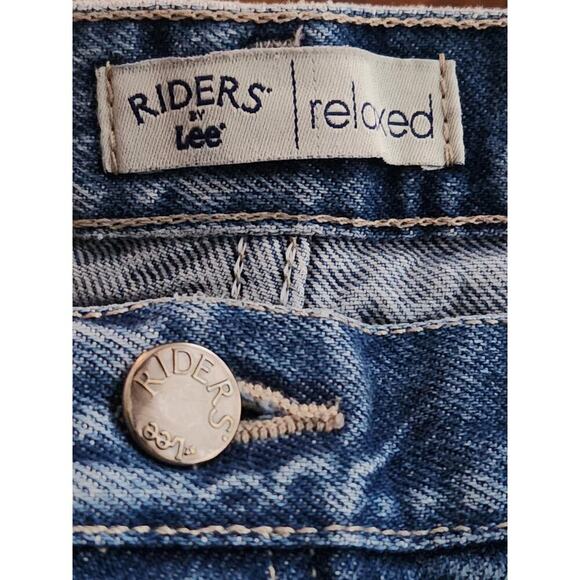 Riders By Lee Jeans Women's Size 14 Long Relaxed Straight med-wash - Picture 5 of 7